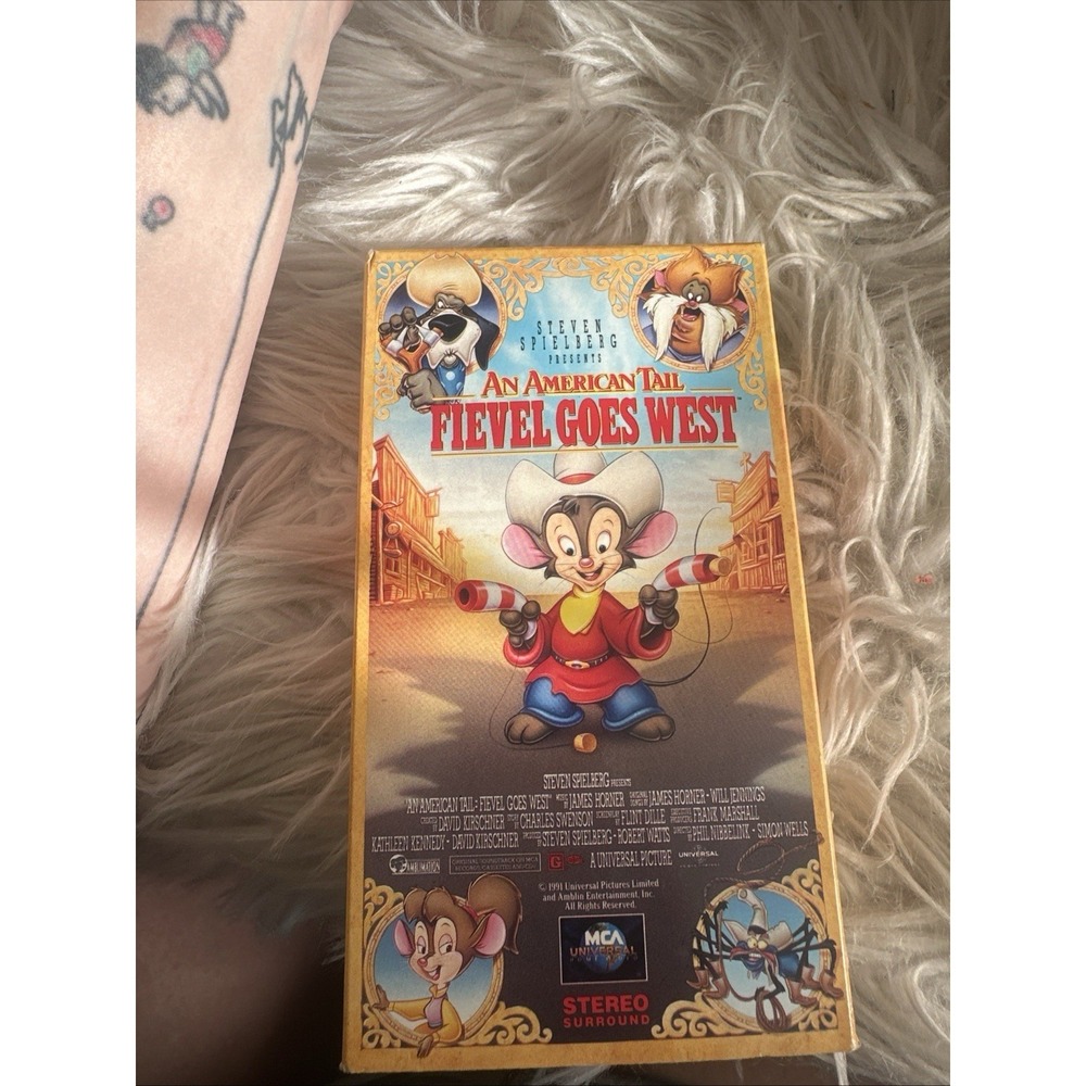 An American Tail: Fievel Goes West VHS 1991 Animated Classic Family Film